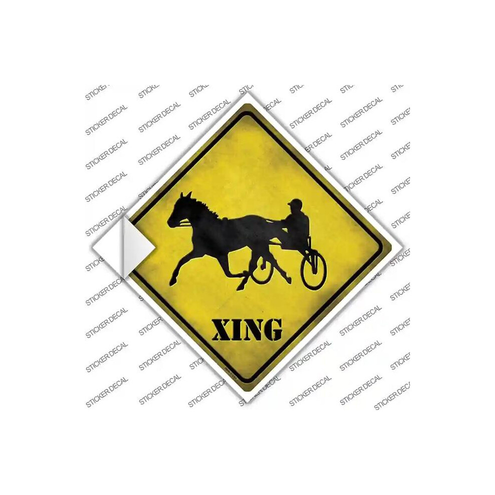 Smart Blonde Cx-099S-Xl Harness Racing Xing Novelty Diamond Sticker Decal - Extra Large 731997855143