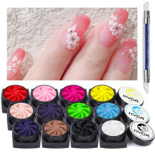 Set de Gel de Uñas Escultóricas de 12 Colores Ownest, Gel de Pintura 3D con 1 Lápiz