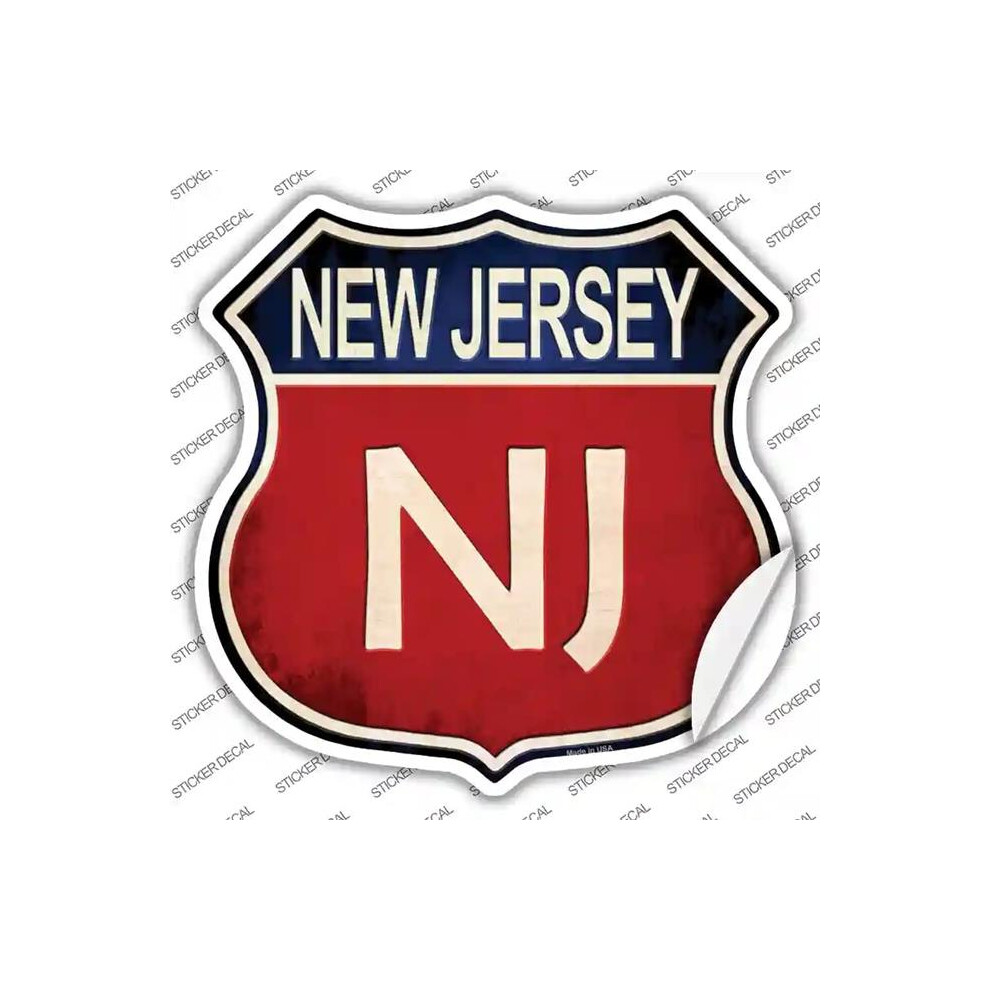 Smart Blonde Hs-525S-L Jersey Novelty Highway Shield Sticker Decal - Large 731997855785