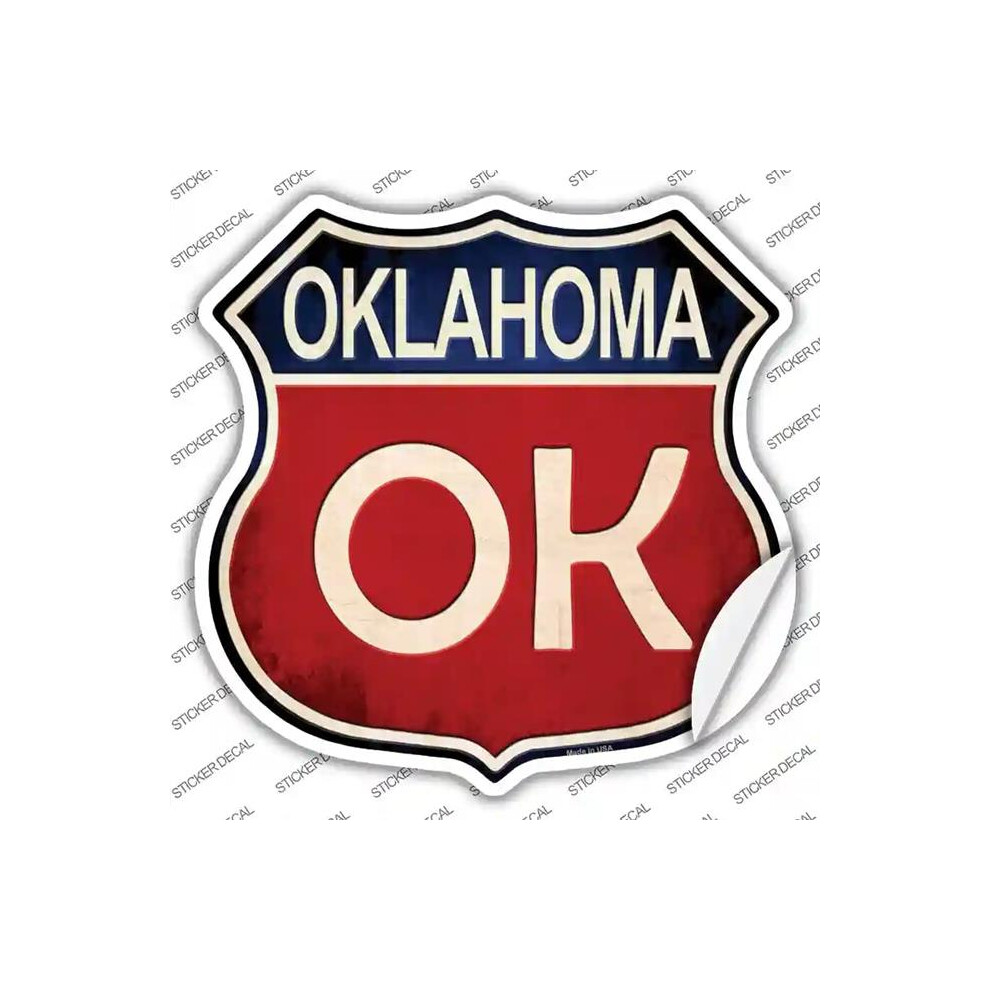 Smart Blonde Hs-531S-Xl Oklahoma Novelty Highway Shield Sticker Decal - Extra Large 731997855839