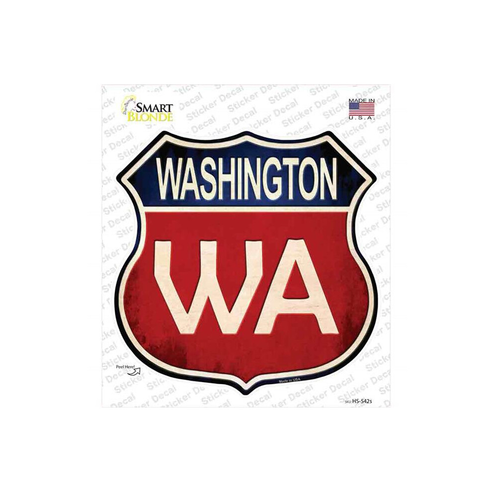 Smart Blonde Hs-542S-M Washington Novelty Highway Shield Sticker Decal - Medium 731997855877