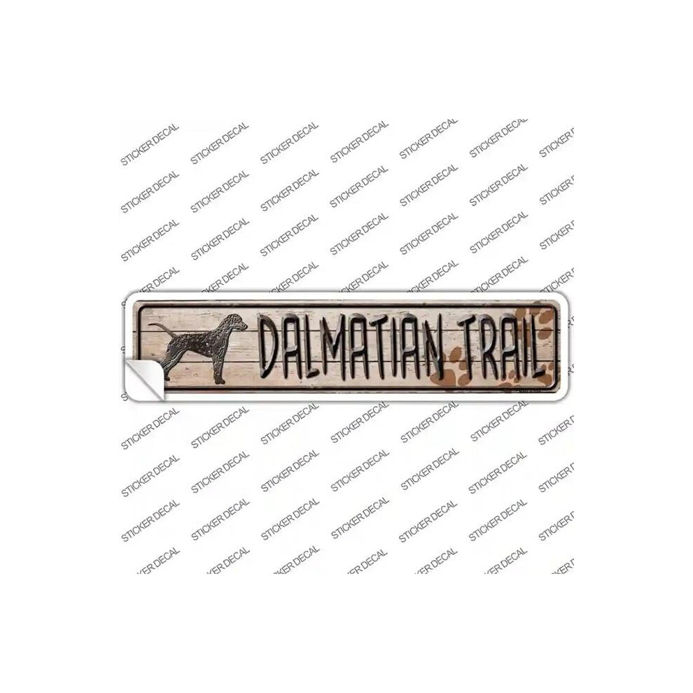 Smart Blonde K-053S-L Dalmatian Trail Novelty Narrow Sticker Decal - Large 731997856263
