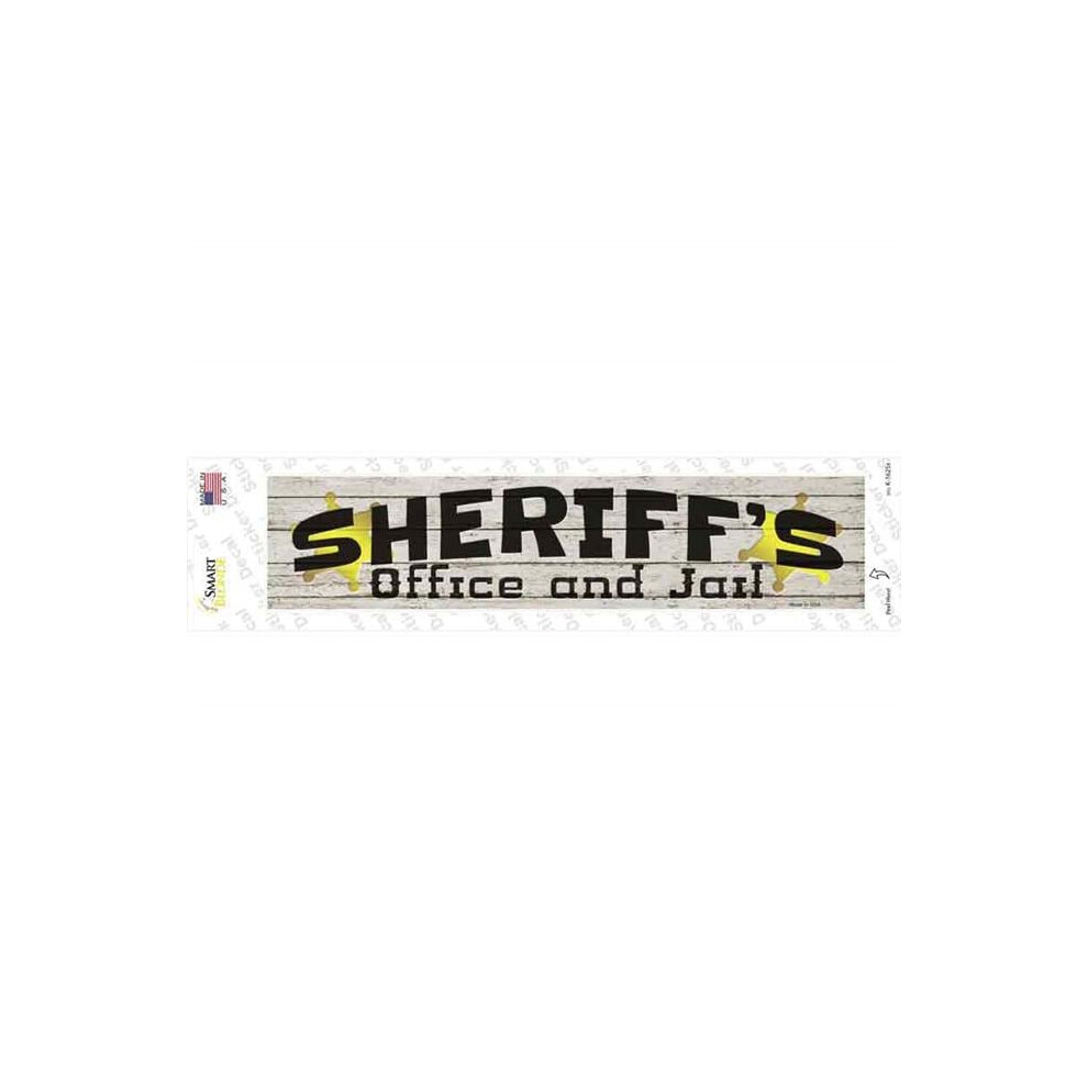 Smart Blonde K-1625S-M Sheriffs Office & Jail Novelty Narrow Sticker Decal - Medium 731997929141