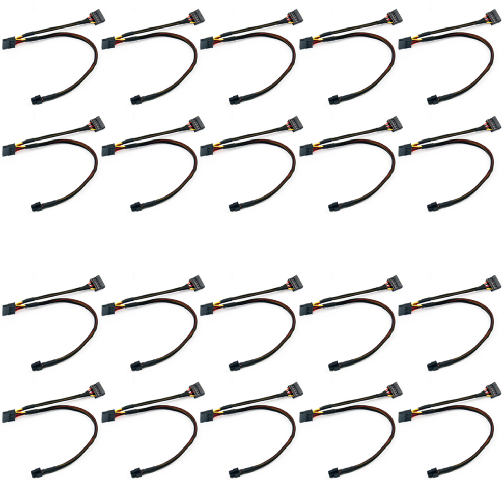6Pin To 15Pin X2 Sata Power Cable Cord For Vostro 3650 3653 3655 4853542363203