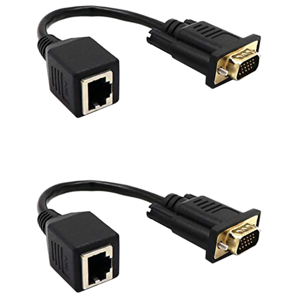 Vga To Rj45 Adapter Network Cable Connector 4853542363104