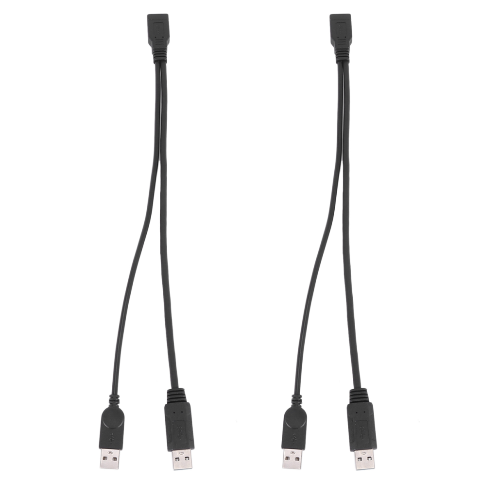 Cavo Usb 3.0 Femmina A Doppio Maschio Y Nero Per Disco Rigido Da 2,5 Pollici-image