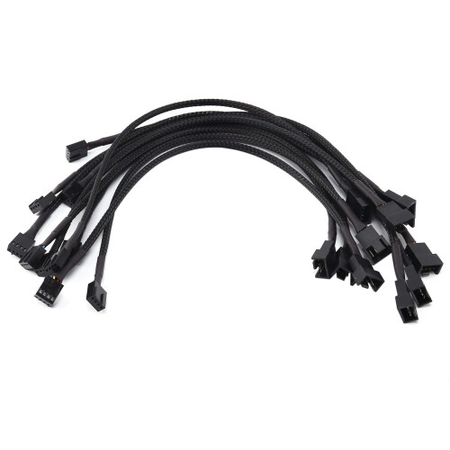 10PCS 4 Pin PWM Fan Extension Power Cable Connector Case 2