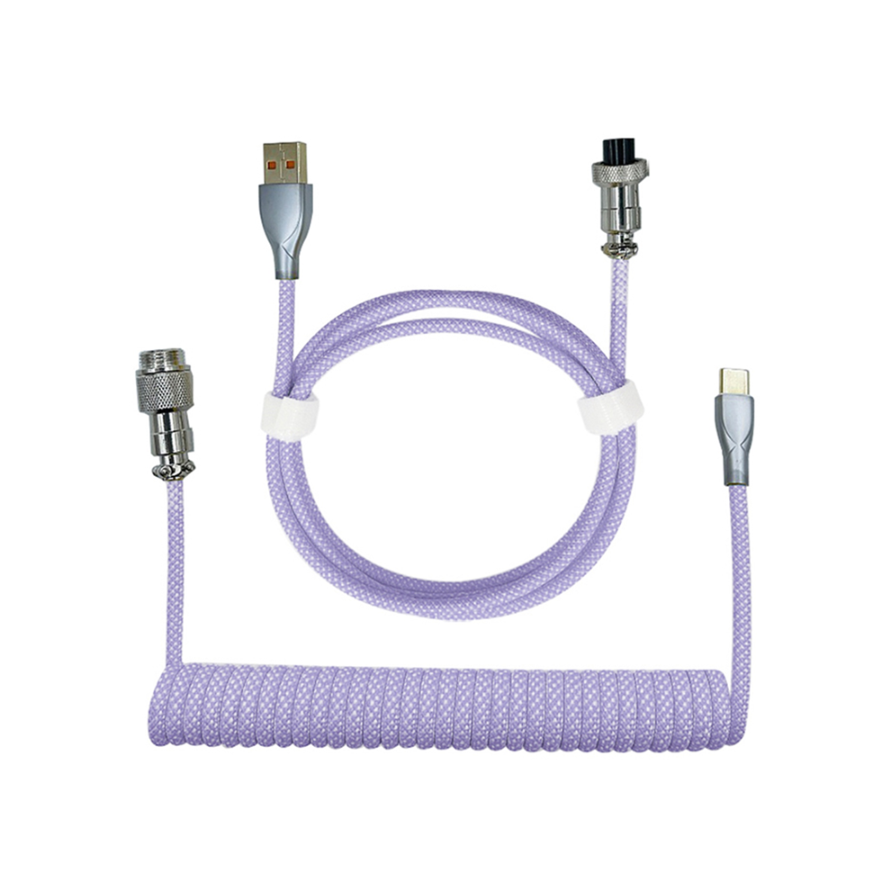 Type-C To Usb Data Cable Mechanical Keyboard Coiled 4853542365542