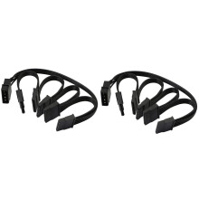 Kabel rozdzielający zasilanie dysku twardego 2X 4Pin IDE 1 do 5 SATA 15Pin