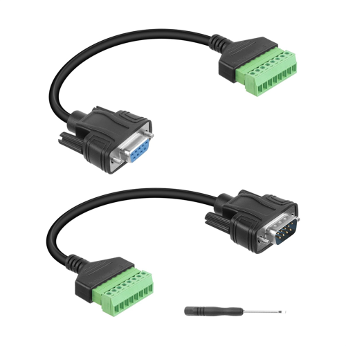 DB9 soldeerloze verlengkabel, terminalconnector signaalmodule 1
