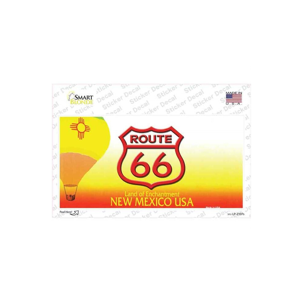 Smart Blonde Lp-2107S-M Route 66 Shield Mexico Novelty Sticker Decal - Medium 731997934473