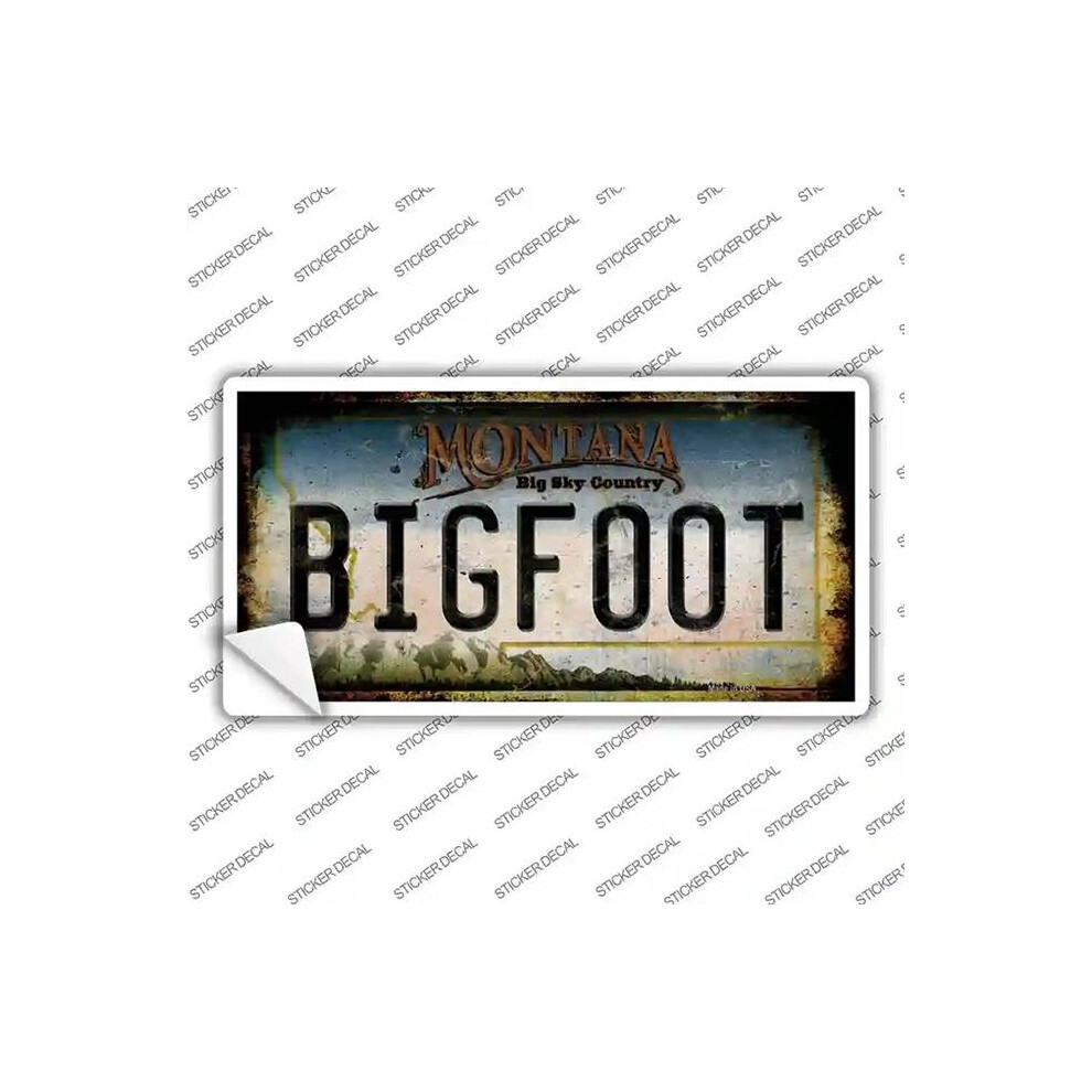 Smart Blonde Lp-14018S-S Bigfoot Montana Novelty Sticker Decal - Small 731997935975