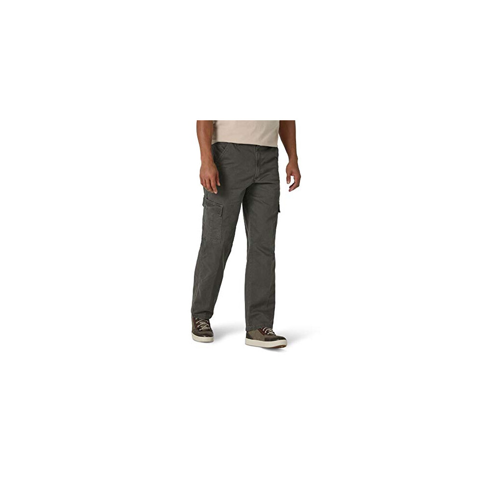 Wrangler Authentics Men's Twill Relaxed Fit Cargo Pant Logan Olive Drab 29W X 30L Green