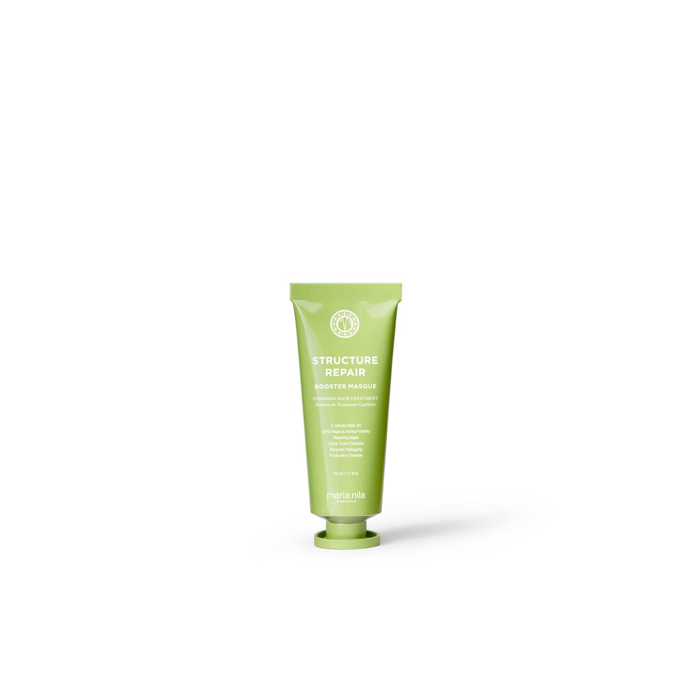 Maria Nila Structure Repair Booster 1.7 Fl Oz For Damaged & Chemically Treated Hair Algae Extract Rebuilds & Moisturizes 100% Vegan & Sulfate/Para