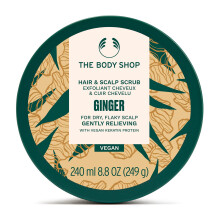 The Body Shop Ginger Hår & Huvudbotten Scrub - Exfoliant för Hår & Huvudbotten - Vegan - 240ml