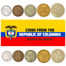 Monedas Mixtas de Colombia | 50 Centavos a 200 Pesos | Moneda Colombiana desde 1959