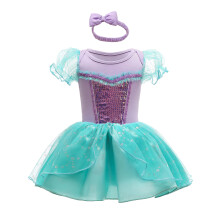 Dosar Daisy Bebelu? Priven?i prin?esa Sirena Costume Romper Costume Onesie Rochie cu banda cu banda de Halloween petrecerea de na?tere de na?tere