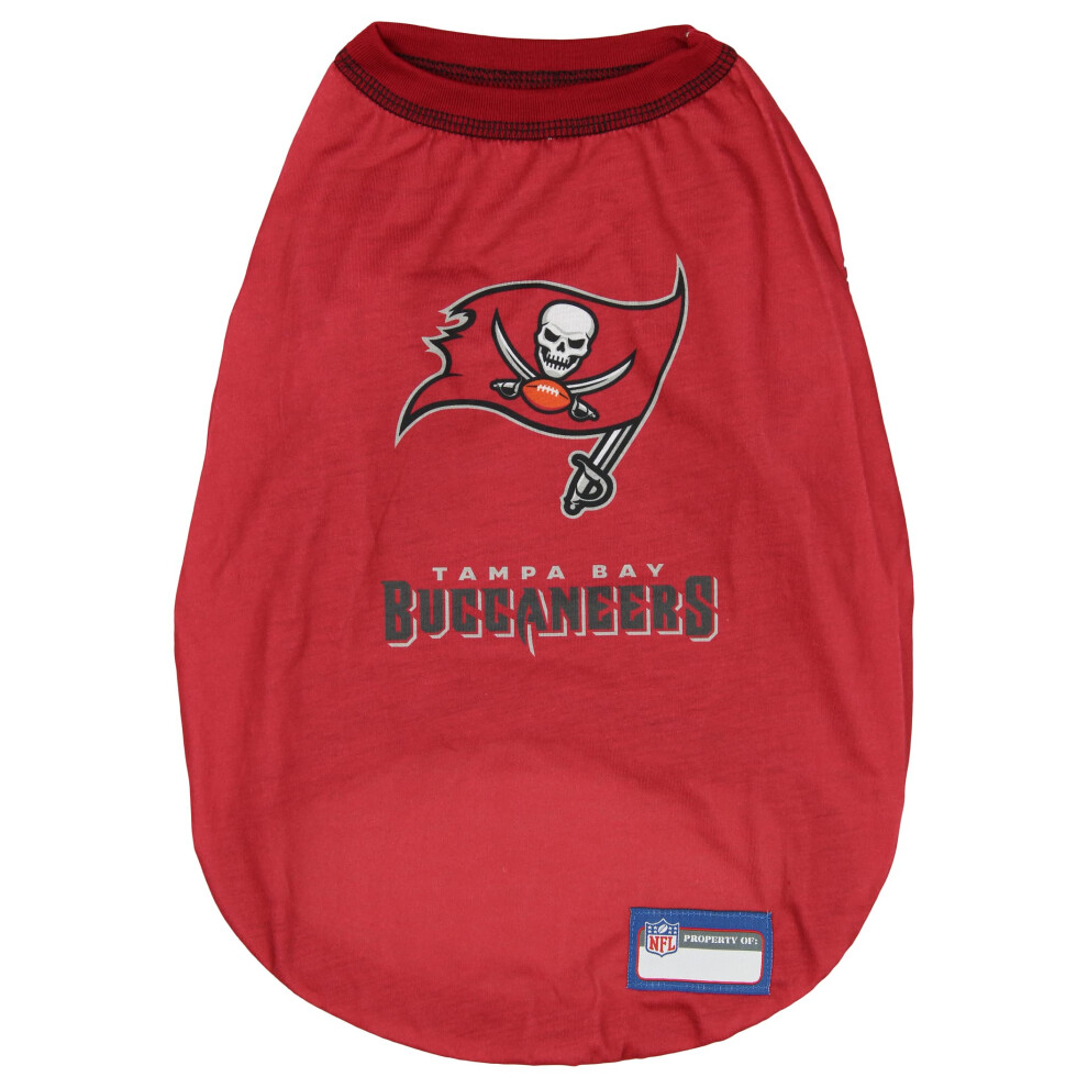 T-Shirt Zubaz Nfl Team Pour Chien, Taille L, Tampa Bay Buccaneers-image
