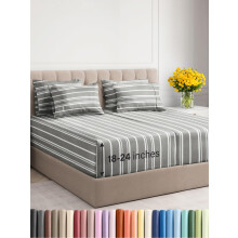 Extra Deep Split King Sheet Set - 7 Piece Breathable & Cooling Sheets - Hotel Luxury Bed Sheets Set - Easy Fit - Soft Wrinkle Free & Comfy Sheets Set