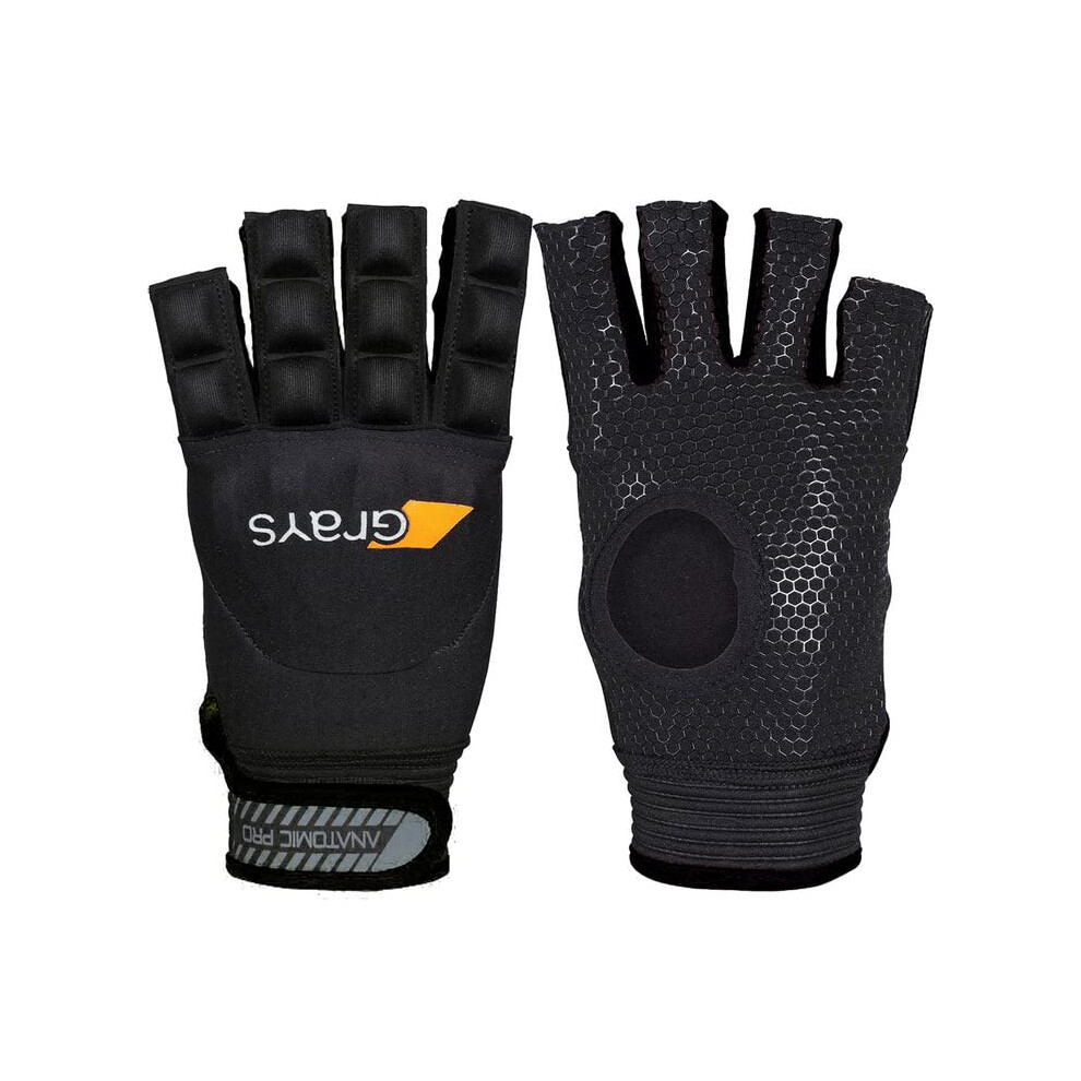 Photos - Protective Gear Set Grays Black Left Small Outdoor Field Hockey Gloves | Anatomic Pro Field Fingerless 621200