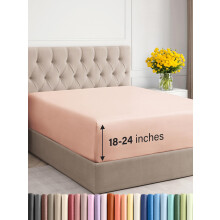 CGK Unlimited Extra Diep Cal King Hoeslaken - Hotel Luxe - Past gemakkelijk op een matras van 18 inch tot 24 inch - Zacht kreukvrij Ademend en comfor