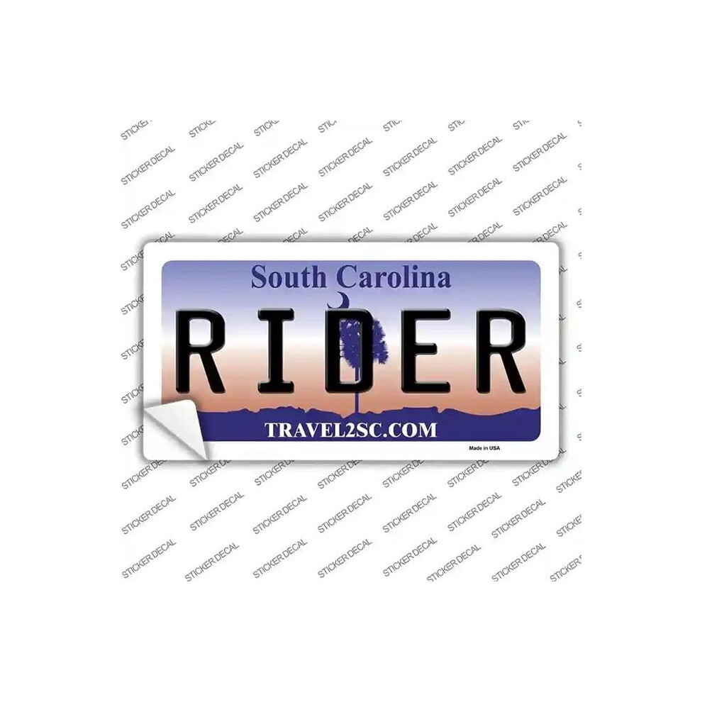 Smart Blonde Lp-6295S-L Rider South Carolina Novelty Sticker Decal - Large 731997940146