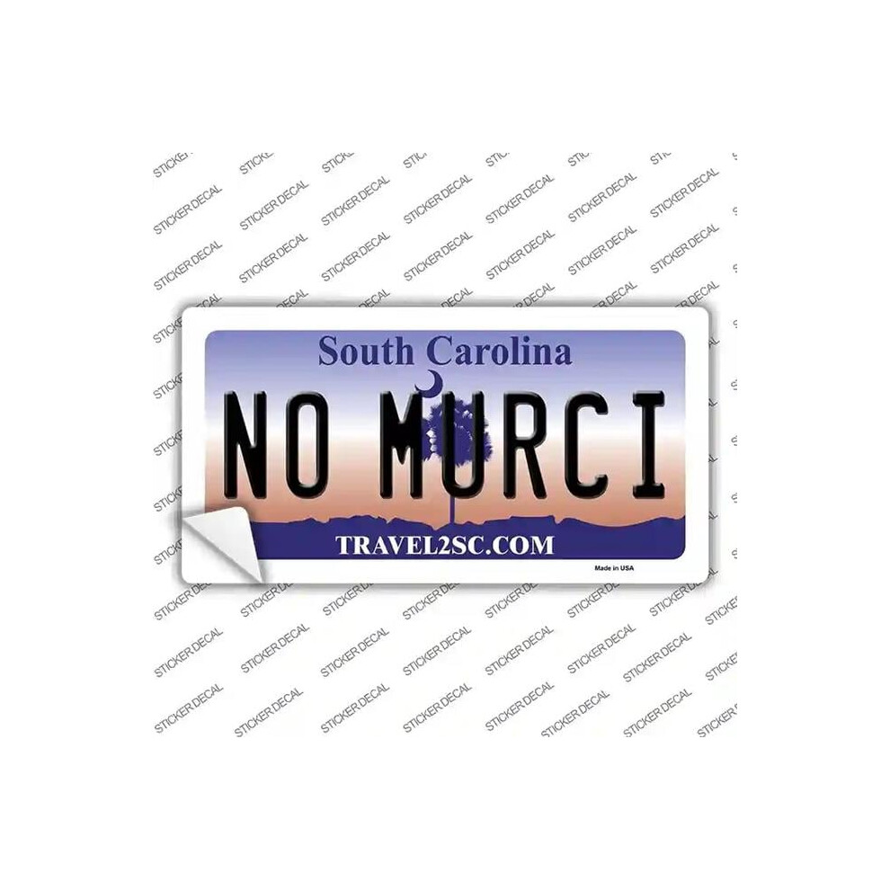 Smart Blonde Lp-6297S-Xl No Murci South Carolina Novelty Sticker Decal - Extra Large 731997940160