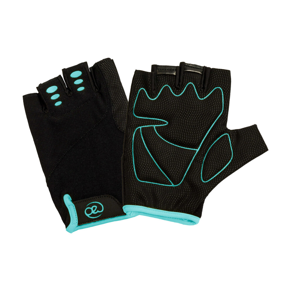 (S/M) Fitness Mad Women's Strength Training Gloves Soft Padding Wrist Tabs