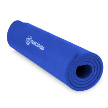 (Blue) Fitness Mad Multi-Purpose Core Fitness Mat Extra Thick Exercise Mat