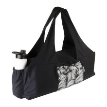 (Black) Fitness Mad Yoga Kit Bag with Water Bottle Holder Spacious Design