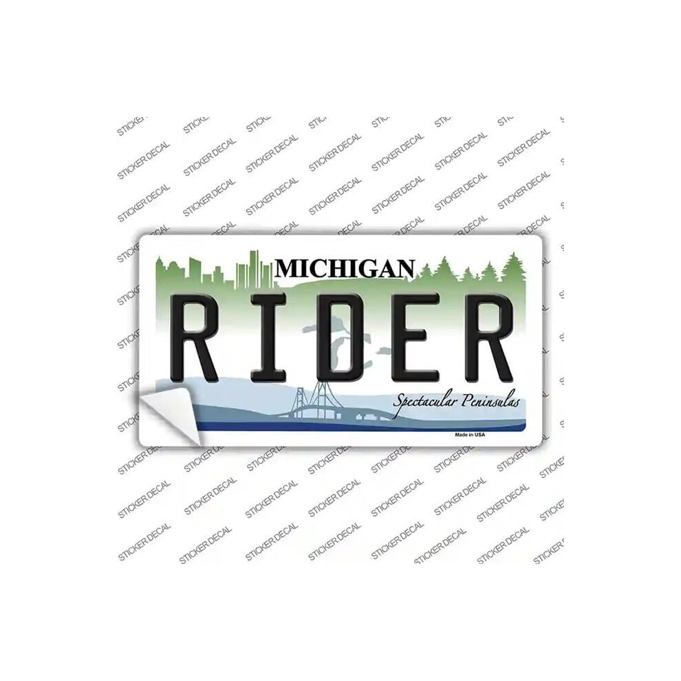 Smart Blonde Lp-6133S-Xl Rider Michigan Novelty Sticker Decal - Extra Large 731997941013