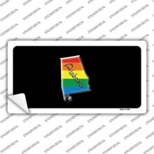 Smart Blonde LP-6315s-XL Alabama Rainbow Novelty Sticker Decal - Extra Large