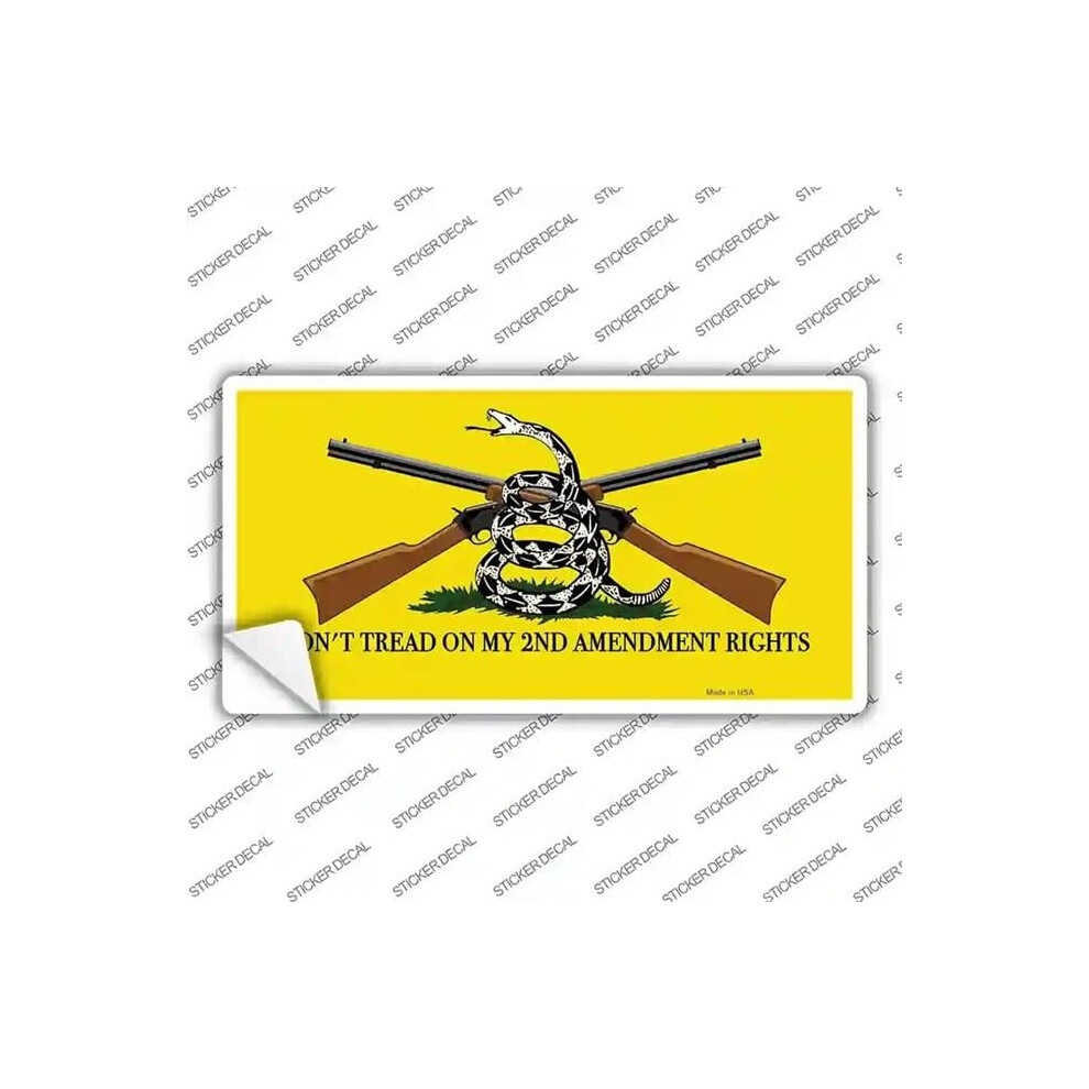 Smart Blonde Lp-13797S-S Dont Tread On My 2Nd Amendment Novelty Sticker Decal - Small 731997943024
