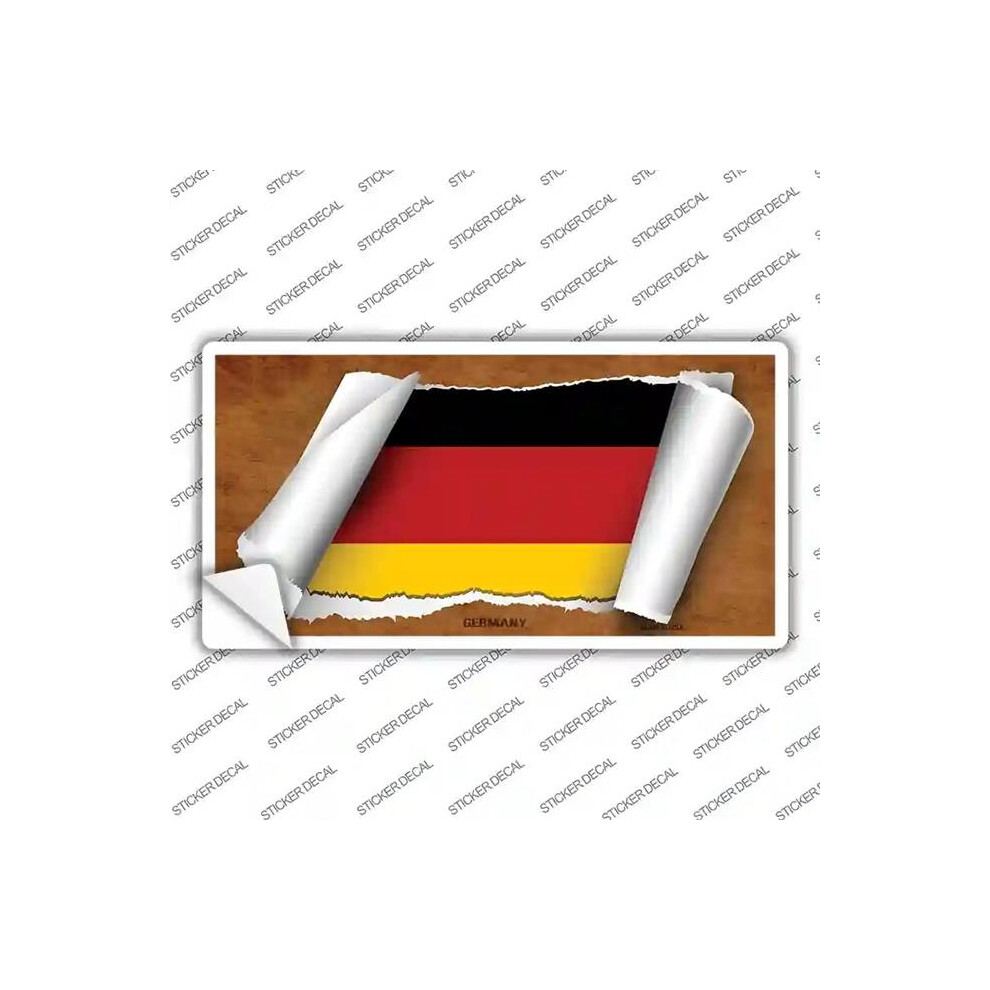 Smart Blonde Lp-9072S-L Germany Flag Scroll Novelty Sticker Decal - Large 792636023095