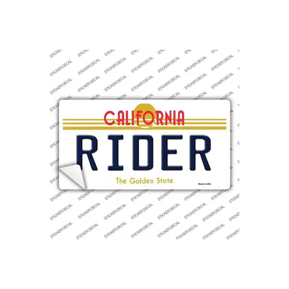 Smart Blonde Lp-6852S-L Rider California Novelty Sticker Decal - Large 731997944236