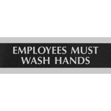Headline Sign Century Series Office Sign-medarbejdere skal vaske h?nder 9 X 3
