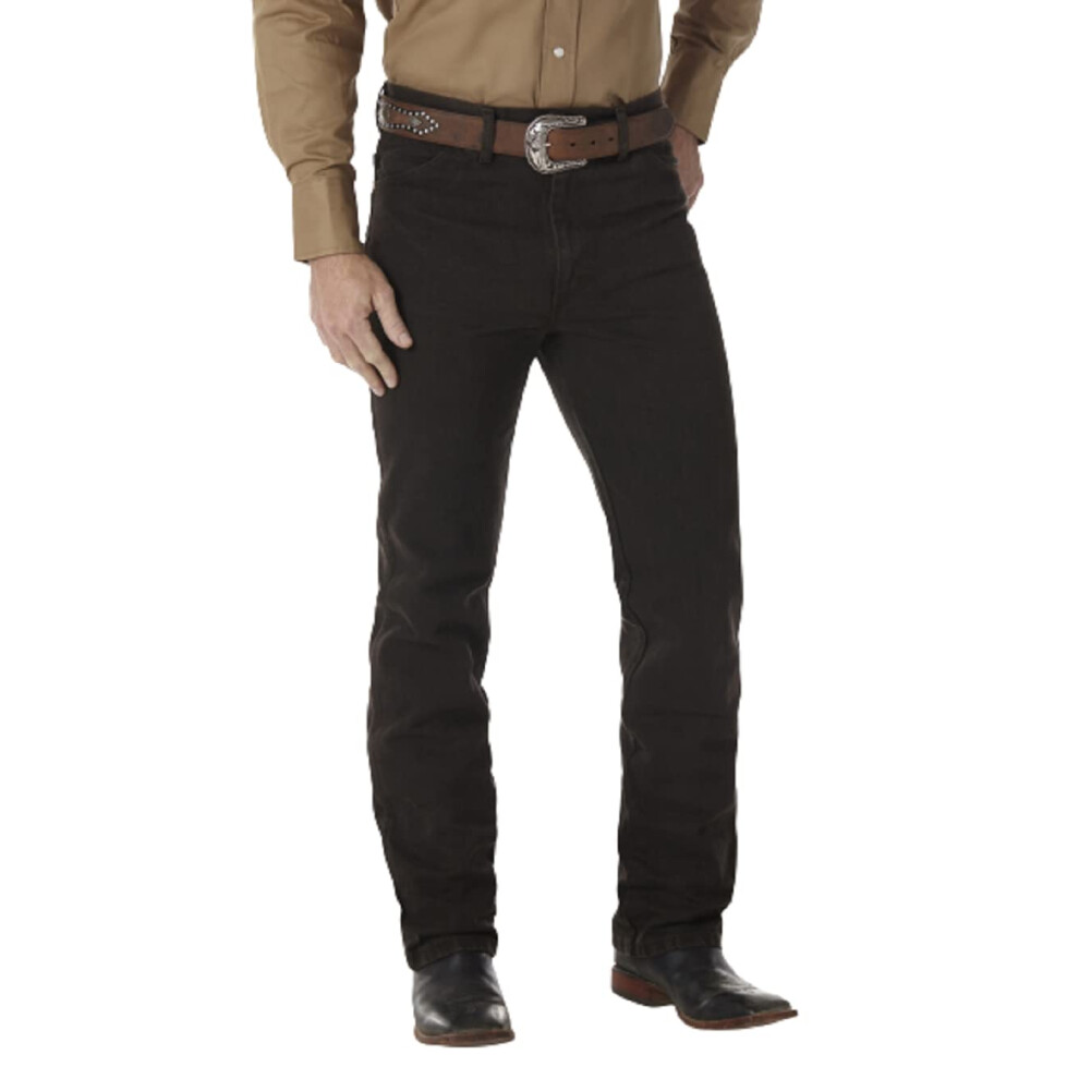 Wrangler Men's Cowboy Cut Slim Fit Jean  Black Chocolate  31W x 32L
