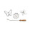 Fox Run Rosette Set  Cast-Aluminum  4-Piece 3