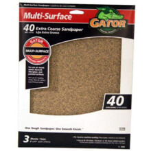 ALI INDUSTRIES Gator Finishing 4439 Aluminiumoxid-Schleifbltter mit Krnung 40 (3er-Pack), 9"" x 11""