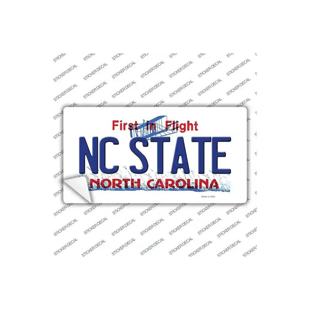 Smart Blonde Lp-6461S-L North Carolina State Novelty Sticker Decal - Large 731997944908