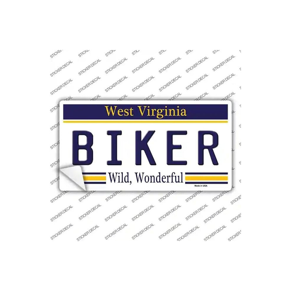 Smart Blonde Lp-6531S-S Biker West Virginia Novelty Sticker Decal - Small 731997945240