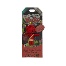 Watchover Voodoo 3-Inch Aka-Oni - Handgemaakt cadeau om overal geluk en positiviteit te brengen