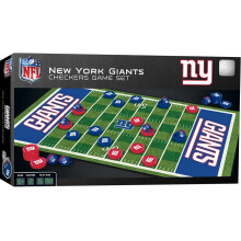 Masterpieces Family Game - NFL New York Giants Checkers - Officielt licenseret brætspil til børn og voksne 13 """" x 21 """"