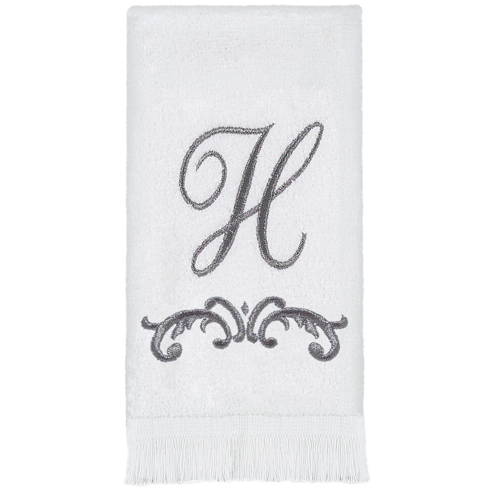 Serviette de toilette monogramm   e Avanti Linens 13474WPW H Blanc