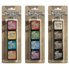 Ranger Tim Holtz Distress Mini Ink Pad Kits #1 #2 en #3 Bundel
