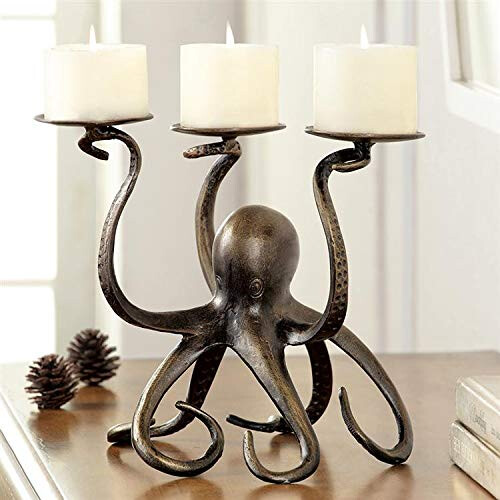 SPI Home Octopus Pillar Trio Candleholder 2
