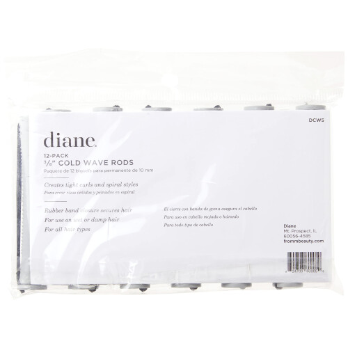 Diane Cold Wave Rod Gray 3/8 """" 12/Bag (pachet de 12) 2