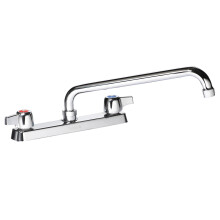 Krowne 13-810L Krowne Silver Series Faucet  Deck Mount  8"""" Centers  10"""" Swing spout  Quarter-Turn Ceramic Cartridge Valve  Low Lead Compliant