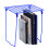 LockerMate Stac-A-Shelf Locker Shelf  Stackable Organizer  Extra Tall  Fits Standard Size School Lockers  Blue 3
