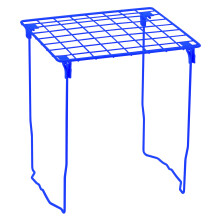 LockerMate Stac-A-Shelf Locker Shelf  Stackable Organizer  Extra Tall  Fits Standard Size School Lockers  Blue